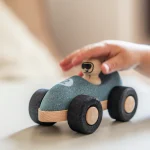 Masinuta de curse din pluta E-Cork Racer Push Car - albastru - korko