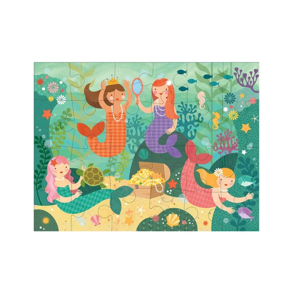 PTC142 - Puzzle de podea - Sirene - 24 piese - Petit Collage