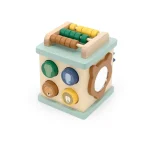Cub activitati bebelusi din lemn FSC, mic - Trixie Baby - imagine 5