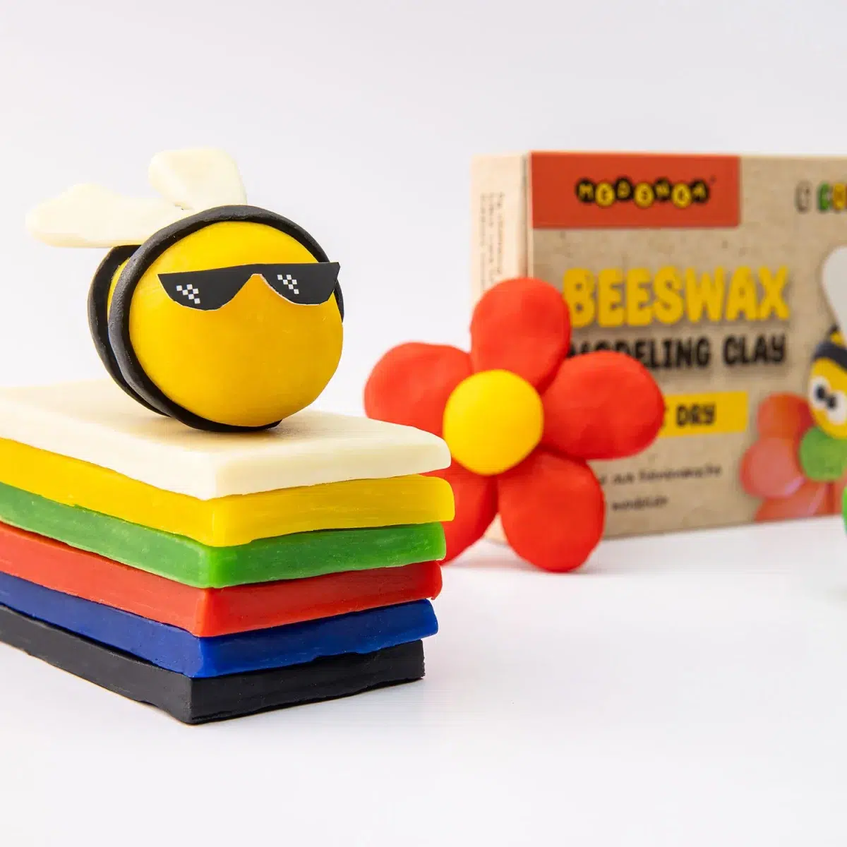 BMC240 - Plastilina non-toxica din ceara naturala de albine - Medenka