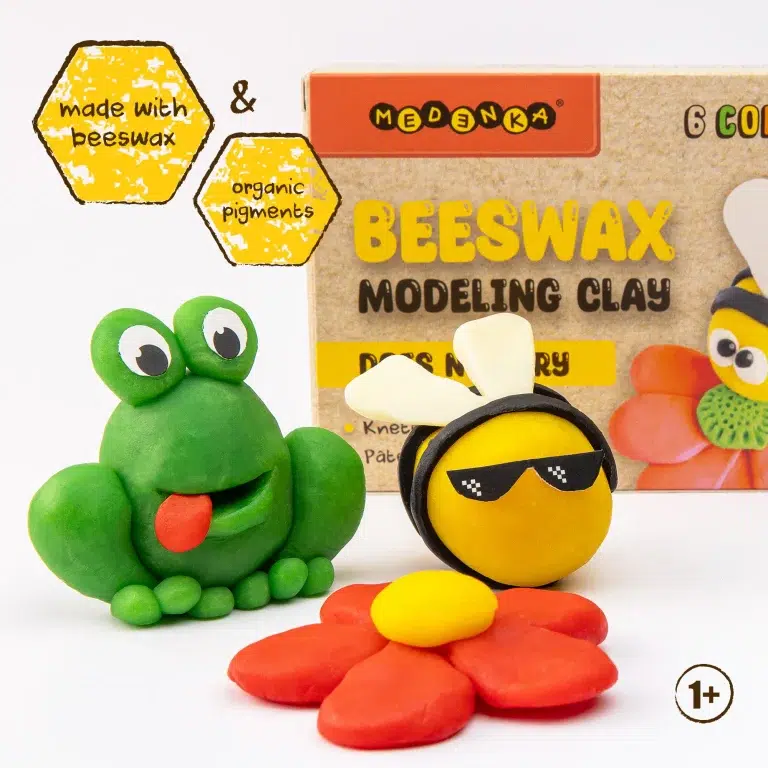 BMC240 - Plastilina non-toxica din ceara naturala de albine - Medenka