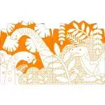 Carte de colorat cu stickere - dinozauri - Petit Collage - imagine 3